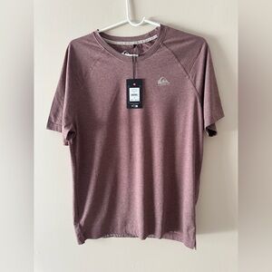 Quiksilver Men's Brown Athletic T-Shirt DryFlight Sport Gym Hiking Size M